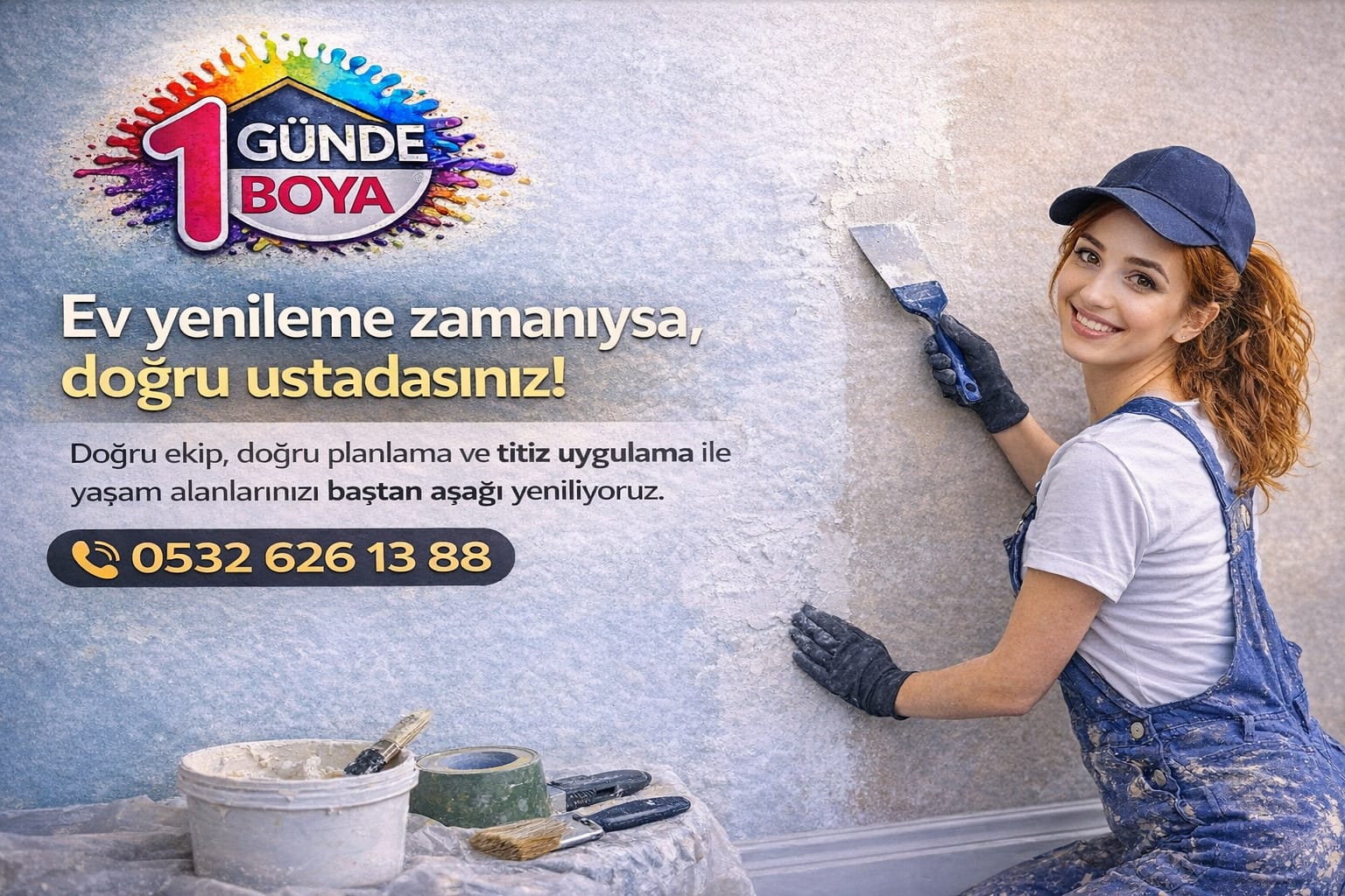 Ataşehir evleri boya bakım onarım işleri