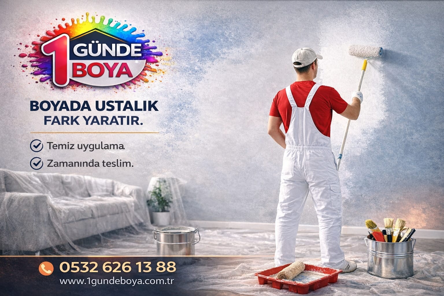 Rezidans plaza boya ustası